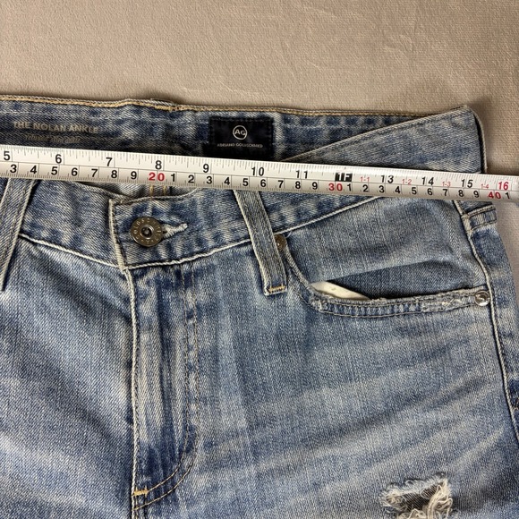 AG Adriano Goldschmied The Nolan Ankle Jeans 26R Relaxed Slim Ankle Distressed - Picture 7 of 12